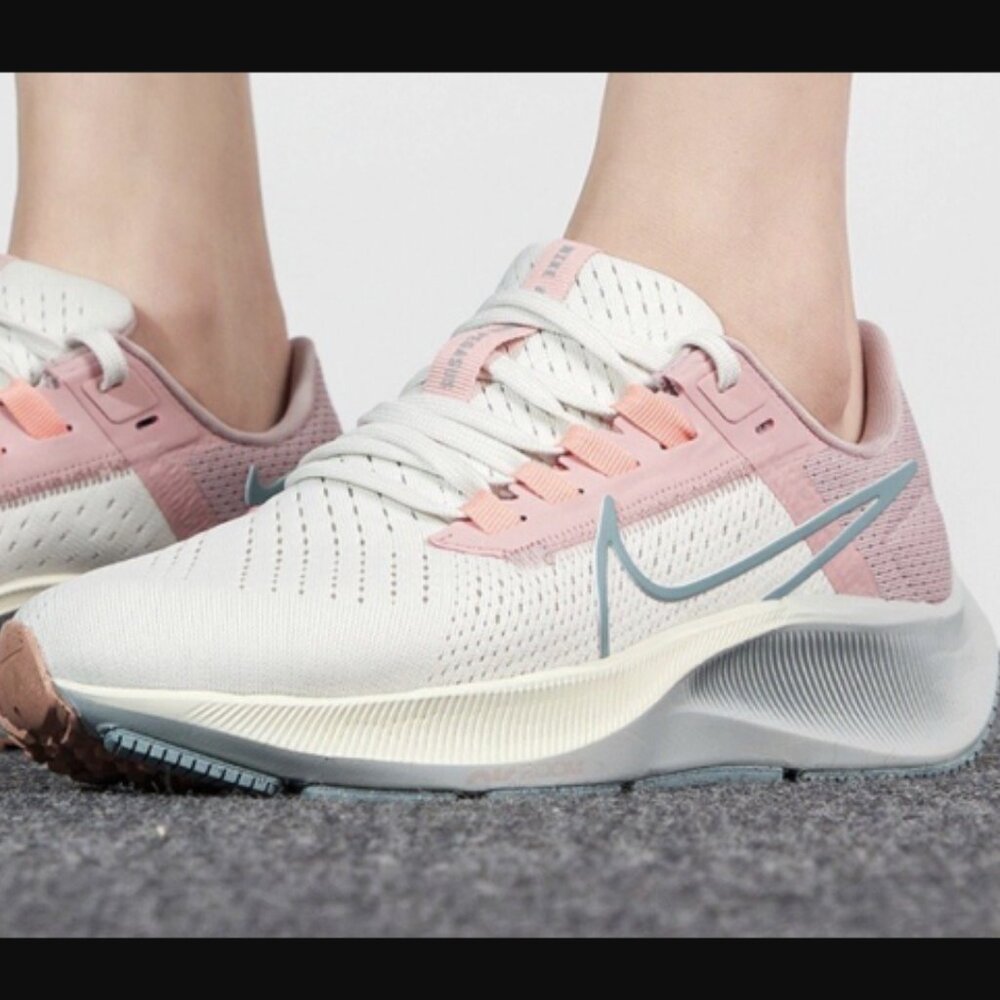 Nike Women's Air Zoom Pegasus 38 Sneakers Trainers Shade Sail Pink Glaze Size 8